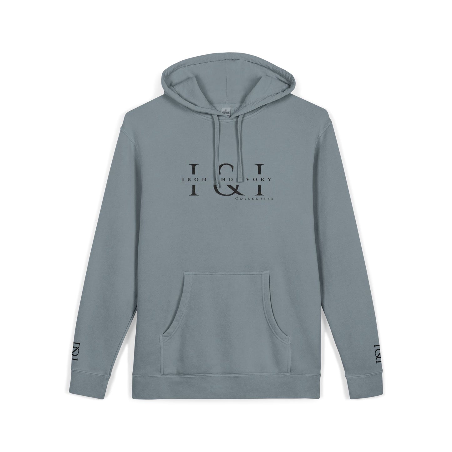 Iron & Ivory Embroidered Unisex Hoodie