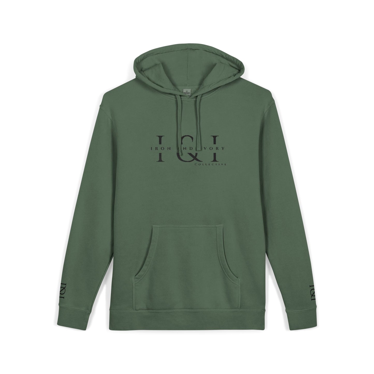 Iron & Ivory Embroidered Unisex Hoodie