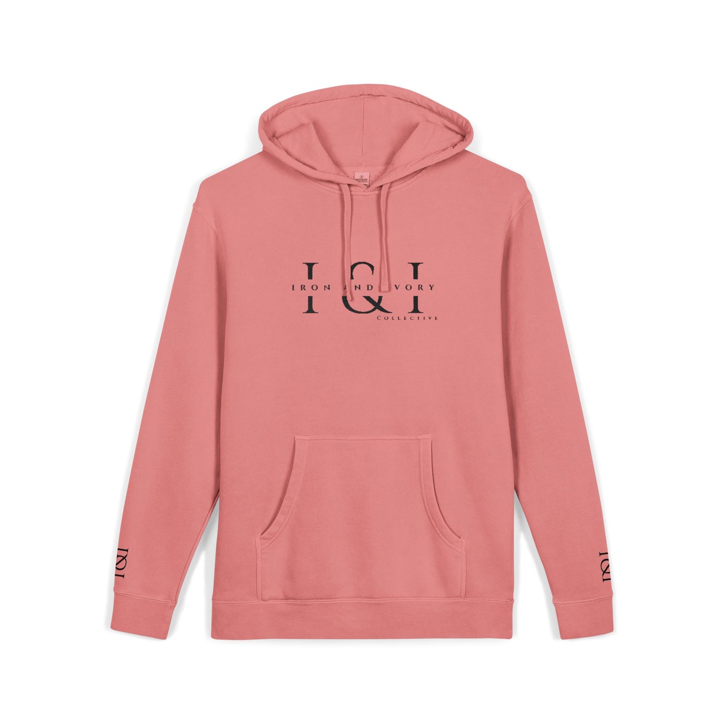 Iron & Ivory Embroidered Unisex Hoodie