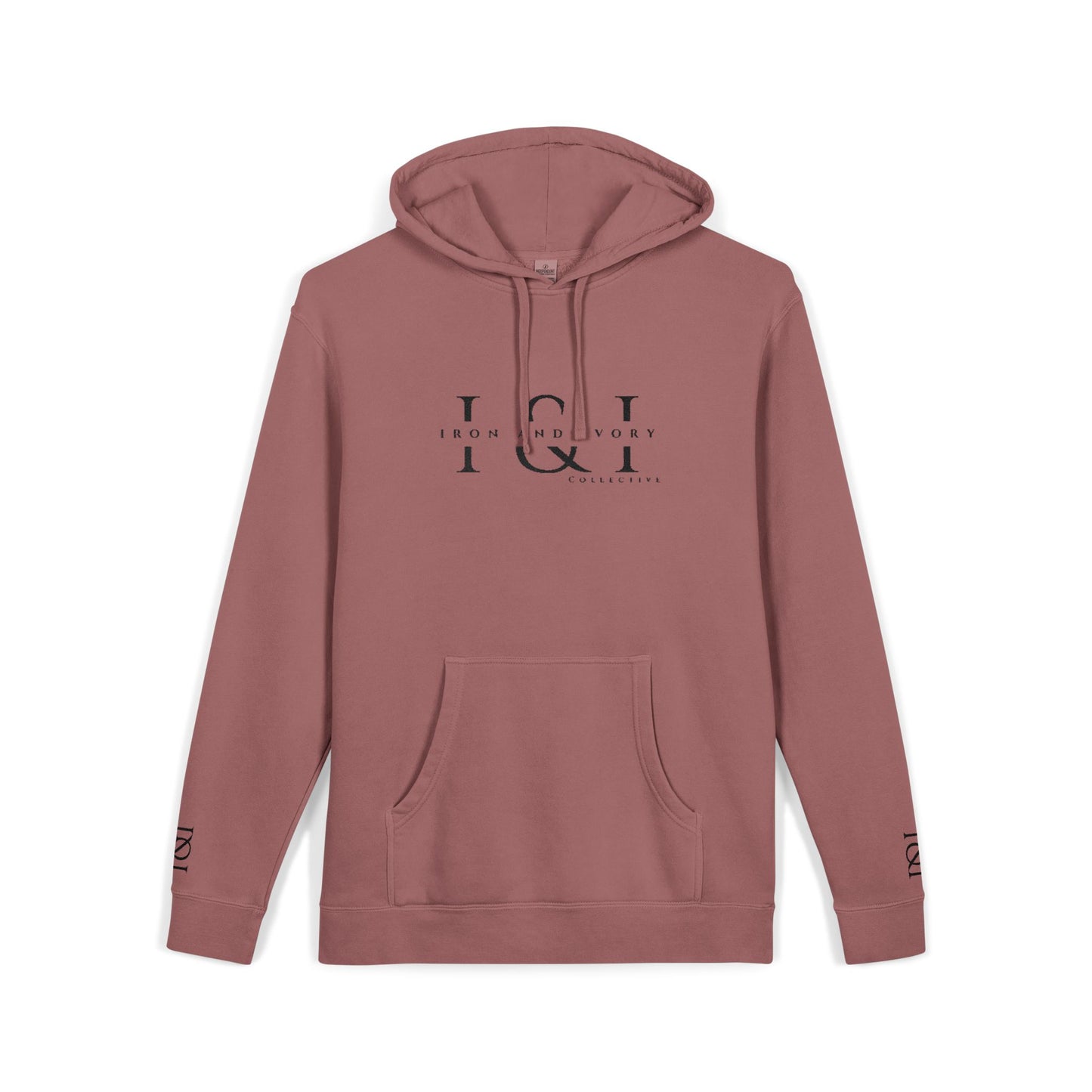 Iron & Ivory Embroidered Unisex Hoodie