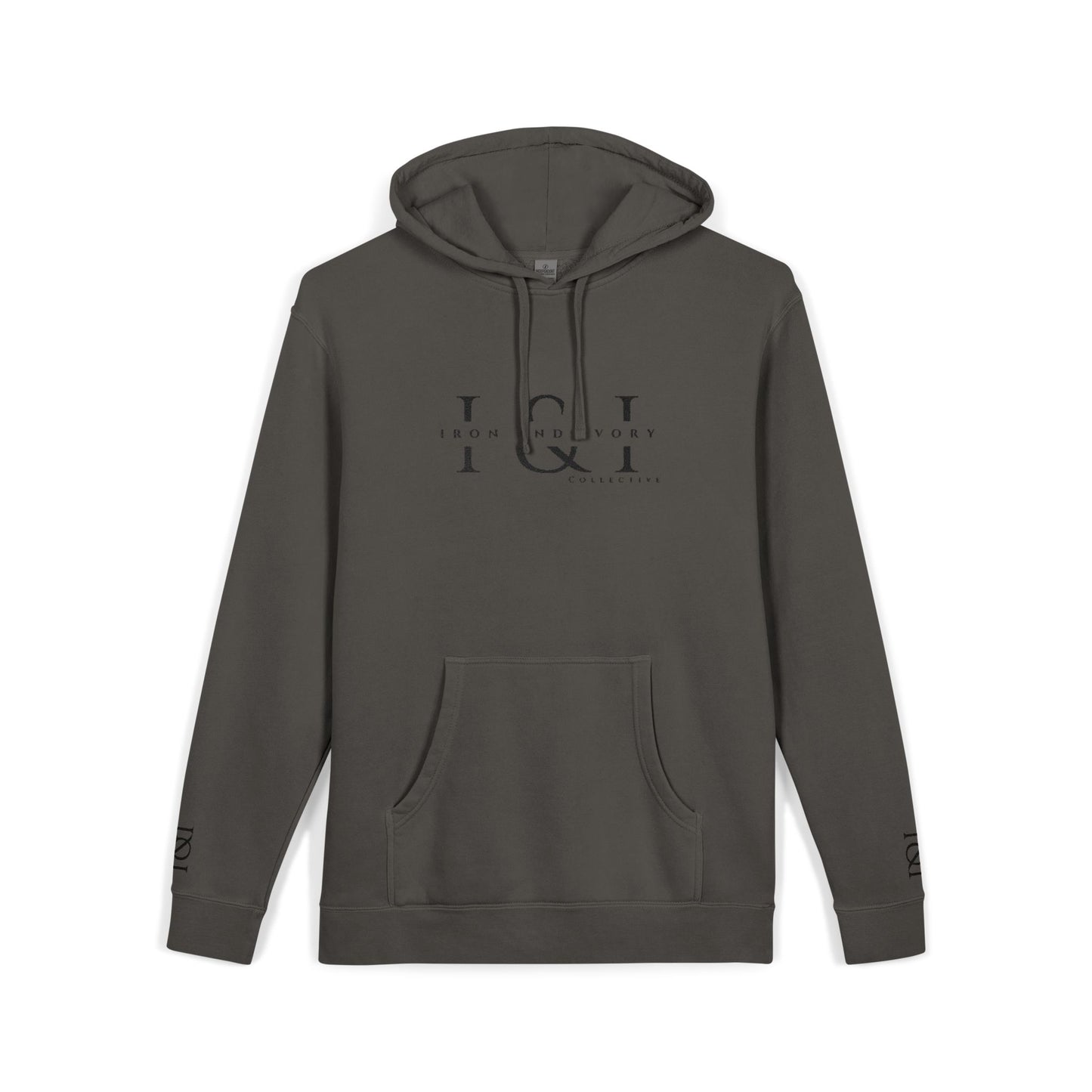 Iron & Ivory Embroidered Unisex Hoodie